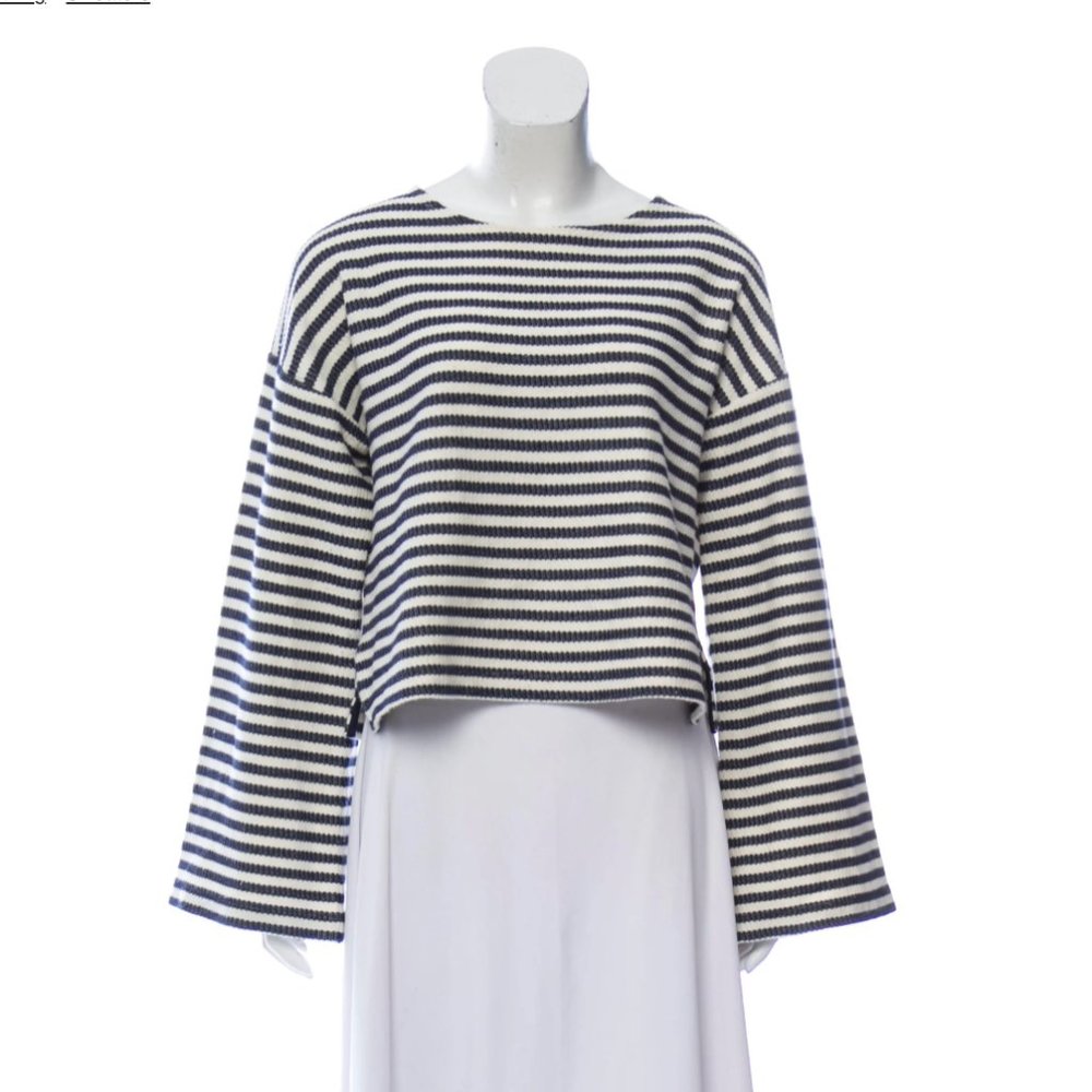La Ligne Striped Bateau Top - S
